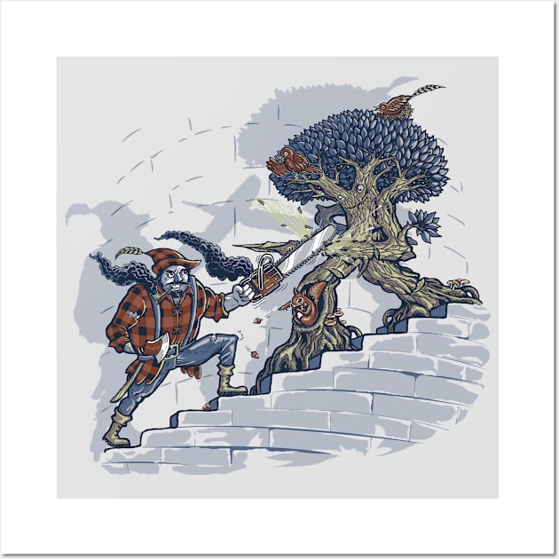 The Neverending Duel Wall Art by Made With Awesome